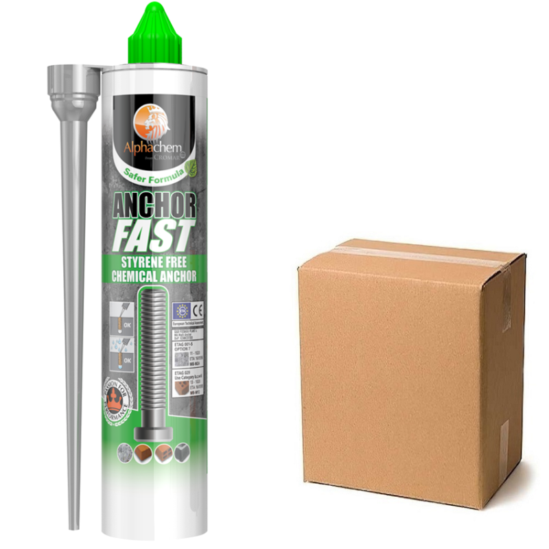 Alpha Chem Anchor Fast Chemical Anchor Adhesive Styrene free Box of 12